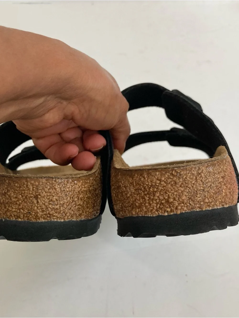 BIRKENSTOCK Arizona Footbed Slide Sandal Black Size 42 Conform Walking Travel